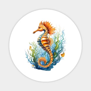 Watercolor Seahorse Magnet